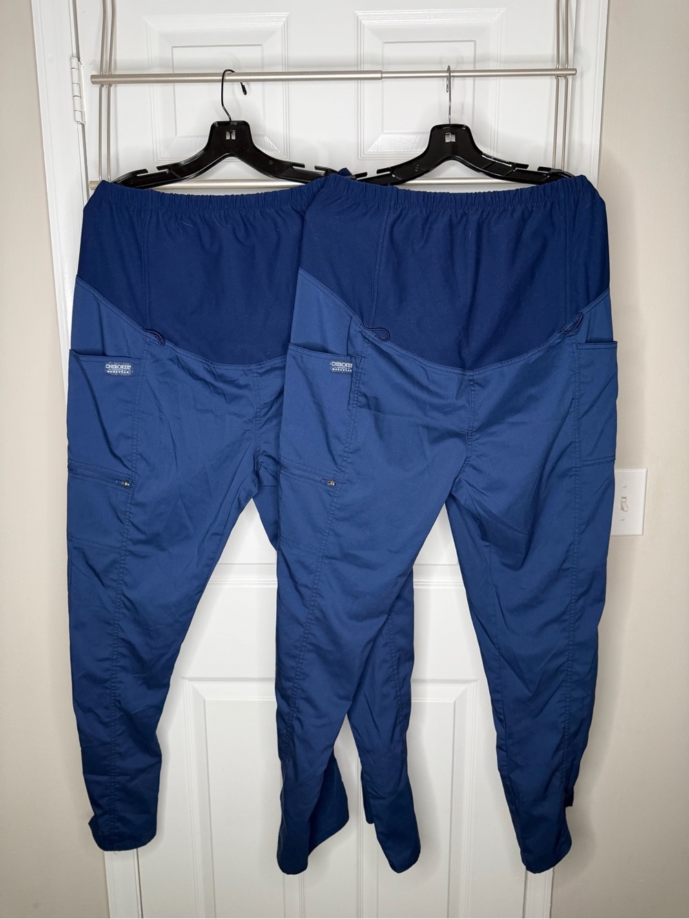 Cherokee Maternity Scrub straight leg Pants - Navy Blue